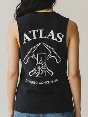Atlas Concrete Graphic Muscle Tank